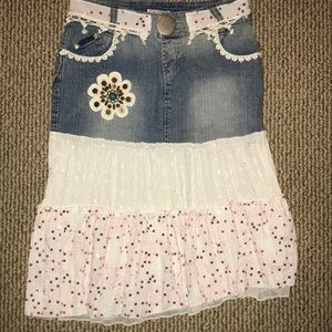(On hold) Girls ) club MED jean skirt💗